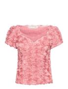 Louise Top Designers Blouses Short-sleeved Pink Ida Sjöstedt