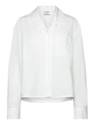 Cropped Poplin Shirt Designers Shirts Long-sleeved White Filippa K