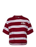 Puma Squad Striped Tee Sport Women Sport Clothing Sports Tops & T-shir...