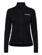 W Mt Lt Fl Ja Sport Women Sport Clothing Sport Fleeces & Midlayers Bla...