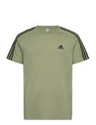 Essentials Single Jersey 3-Stripes T-Shirt Sport Men Men Sports Clothe...