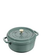 Cocotte Cast Iron, Eucalyptus Home Kitchen Pots & Pans Casserole Dishe...