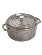 La Cocotte - Round Cast Iron Home Kitchen Pots & Pans Casserole Dishes...