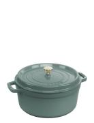 Cocotte Cast Iron, Eucalyptus Home Kitchen Pots & Pans Casserole Dishe...