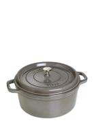 La Cocotte - Round Cast Iron Home Kitchen Pots & Pans Casserole Dishes...