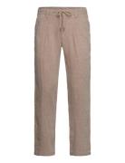 Bs Louis Slim Fit Chinos Bottoms Trousers Linen Trousers Brown Bruun &...