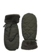 Makara Puff Mittens Accessories Gloves Thumb Gloves Khaki Green Becksö...