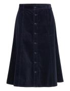 Button-Front Corduroy A-Line Skirt Skirts Knee-length & Midi Skirts Na...