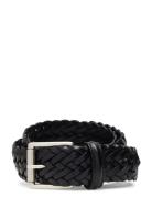 Classic Woven Leather Belt Accessories Belts Braided Belt Black Anders...