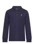 Ls Plain Polo Shirt Tops T-shirts Polo Shirts Long-sleeved Polo Shirts...