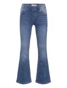 Trousers Denim Freja Jersey Fl Bottoms Jeans Bootcut Jeans Blue Lindex