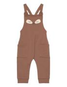 Dungerees W Placement Print An Bottoms Dungarees Brown Lindex