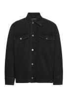 Hunt Washed Denim Overshirt Tops Shirts Denim Shirts Black J. Lindeber...