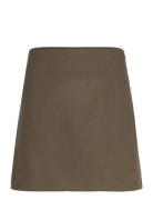 Skirt Doris Wool Skirts Short Skirts Khaki Green Lindex