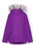 Cathy Fur Outerwear Snow-ski Clothing Snow-ski Jacket Purple Molo