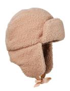 Winter Cap - Pink Bouclé 6-12M Accessories Headwear Hats Winter Hats P...