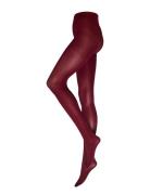 Tights 50Den Super Stretch Fas Lingerie Pantyhose Burgundy Lindex