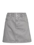 Paperbag Denim Skirt Dresses & Skirts Skirts Denim Skirts Grey Mango