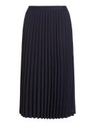 Fluid Pleated Midi Skirt Skirts Knee-length & Midi Skirts Navy Tommy H...