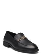 Th Chain Leather Loafer Shoes Flat Loafers Black Tommy Hilfiger