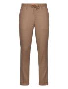 Mmghunt Linen String Pant Bottoms Trousers Linen Trousers Beige Mos Mo...