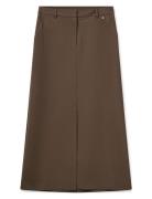 Mmhulya Roy Skirt Skirts Maxi Skirts Brown MOS MOSH