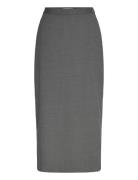 Suiting Midi Skirt Skirts Knee-length & Midi Skirts Grey REMAIN Birger...