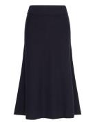 Superfine Lambswool Skirt Skirts Knee-length & Midi Skirts Navy GANT