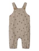 Nbfnola Floral Cord Overall 8260-Mu Lil Bottoms Dungarees Brown Lil'At...