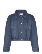 Jacket Denim Cropped Outerwear Jackets & Coats Denim & Corduroy Blue C...