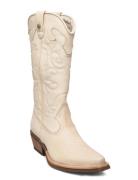 Wishley Boot Shoes Boots Cowboy Boots Cream Steve Madden