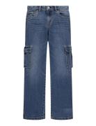 Levi's® Wide Leg Cargo Organic Pants Bottoms Jeans Loose Jeans Blue Le...