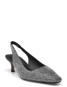 Stb-Maxine Slingback Crystal Shoes Sling Backs Heeled Slingbacks Silve...