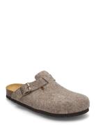 Sl Olivier New Felt Light Brown Shoes Mules & Clogs Grey Scholl