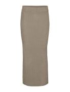 Vmpuff Nw Calf Pencil Skirt Boo Skirts Knee-length & Midi Skirts Beige...