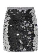 Onlnancy Sequin Skirt Jrs Skirts Short Skirts Silver ONLY