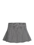 Denim Mini-Skirt Skirts Short Skirts Grey Mango