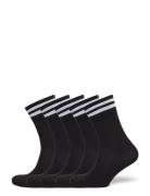 5-Pk Tennis Socks With Stripes Sport Sport Clothing Sport Socks Black ...