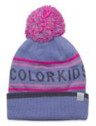 Hat - Logo Ck Accessories Headwear Hats Winter Hats Purple Color Kids