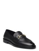 Bialeni Snaffle Loafer Smooth Leather Shoes Flat Loafers Black Bianco