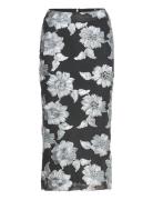 Flower Mesh Pencil Skirt Skirts Knee-length & Midi Skirts Black ROTATE...