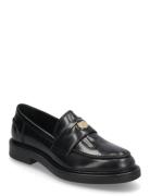 Biaadda Penny Loafer Coin Polido Shoes Flat Loafers Black Bianco