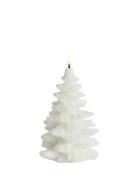 Led Candle Christmas Tree, Nordic White, Smooth, 10X15 Cm Home Decorat...