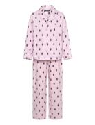 S6-Sleepwear Pant Set Pyjamassæt Pink Polo Ralph Lauren