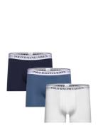 Classic Stretch-Cotton Trunk 3-Pack Boxershorts Blue Polo Ralph Lauren...