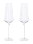 Ultima Mouthblown Crystal Glass Champagne 280 Ml. 2 Pcs. Giftbox Home ...