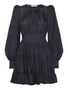 Viscose Mini Dress Kort Kjole Black By Ti Mo