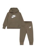 Ee-Fleece/Terry Set Sport Sweatsuits Khaki Green Nike