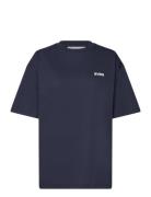 Smaustin Boxy Ss T-Shirt Tops T-Kortærmet Skjorte Navy Svea