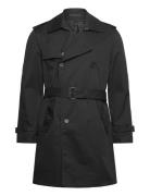 Water-Repellent Trench Coat With Belt Trenchcoat Frakke Black Mango